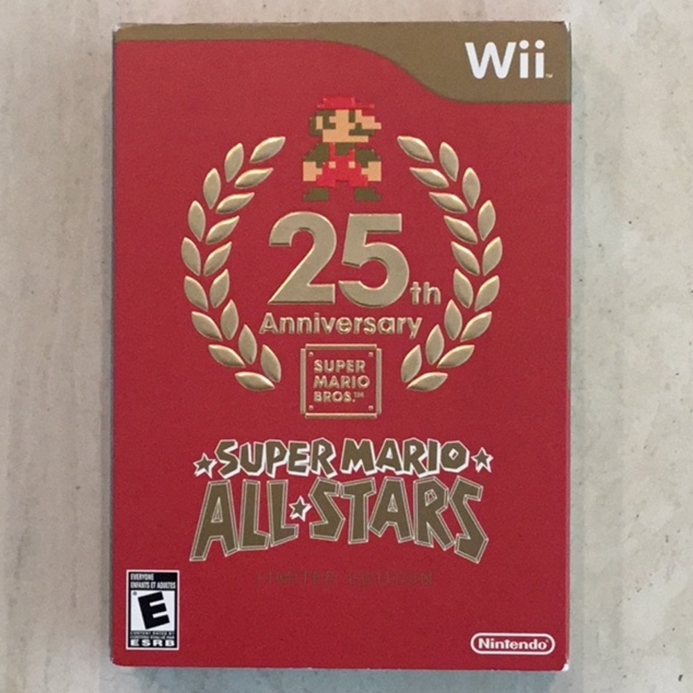 Super Mario All Stars Limited Edition Nintendo Wii Game 25th Anniversary CIB